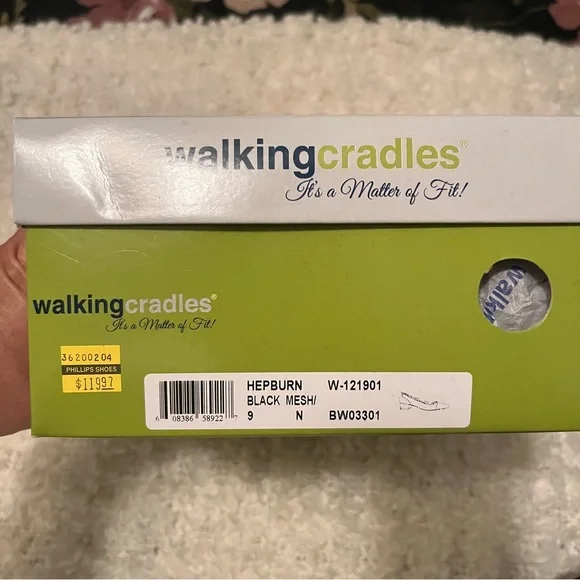 Final ♥️ Walking Cradles Mesh Block Heels Hepburn Sz 9 - Picture 6 of 8